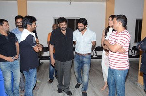 Chiranjeevi Watches Supreme Movie at Prasad Labs